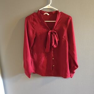 Elegant Red Women's Blouse